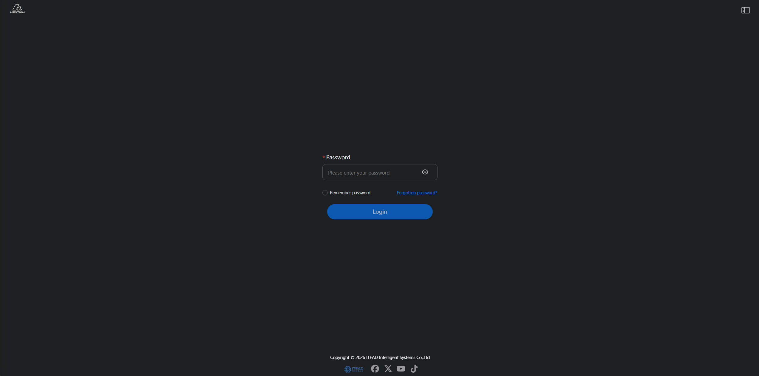 Desktop sign-in page